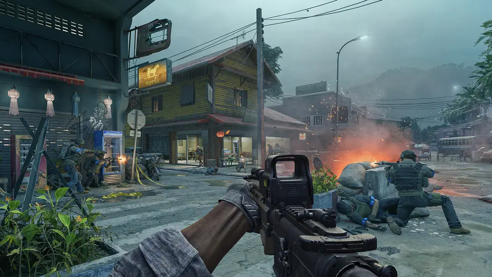 A lone operator moving through the jungle of Lamang in Gray Zone Warfare