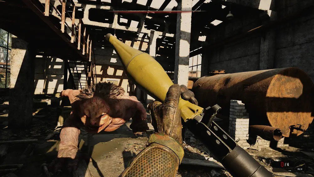 A lone stalker facing the bleak, irradiated wilderness of the Zone in STALKER 2