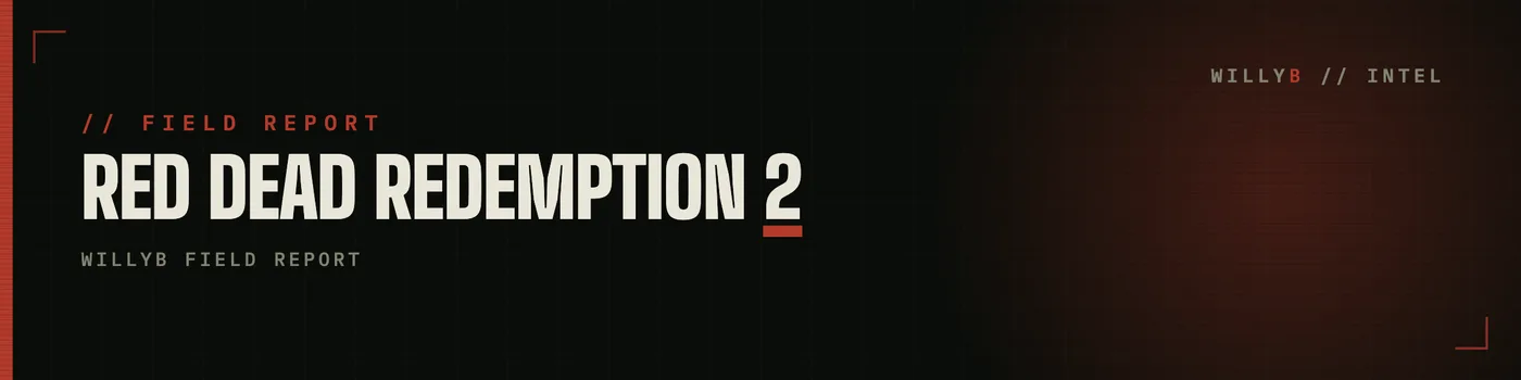 WillyB Red Dead Redemption 2 field report